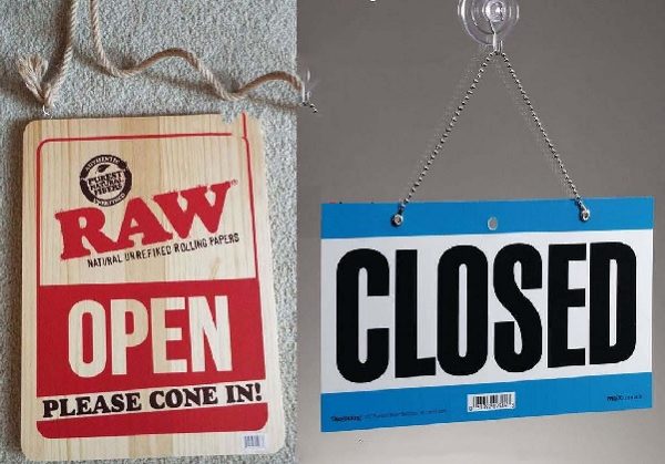 Mẫu Biển Open Close – Bảng Giờ Đóng Mở Cửa Đẹp Bảng open close